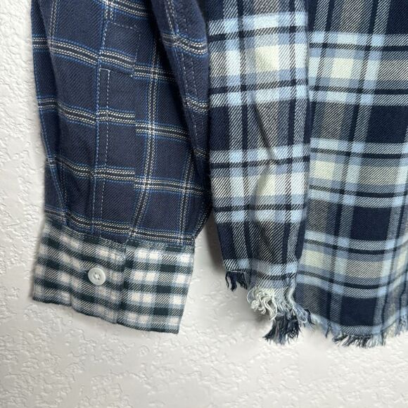 NWT Rails Brando Shirt Sky Navy Mixed Plaid XS Navy - Picture 7 of 15
